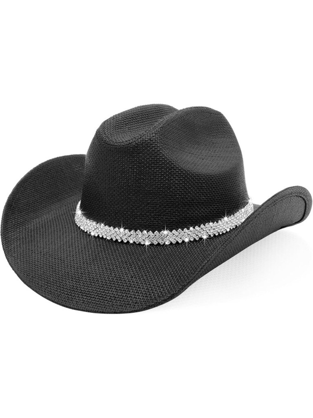 Unisex Black For Straw Wide Shapeable Brim Cowgirl Cowboy Western Hat
